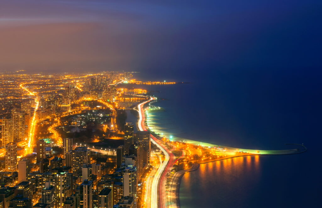Michigan Lake, Chicago, illinois, USA