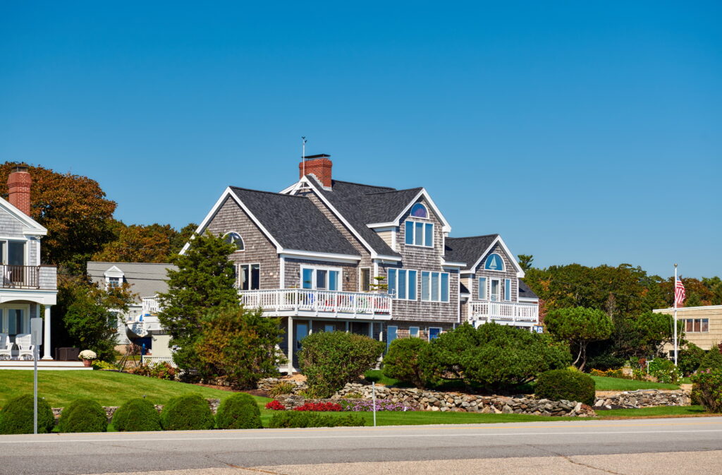 Suburban neighborhood. New Hampshire, USA.