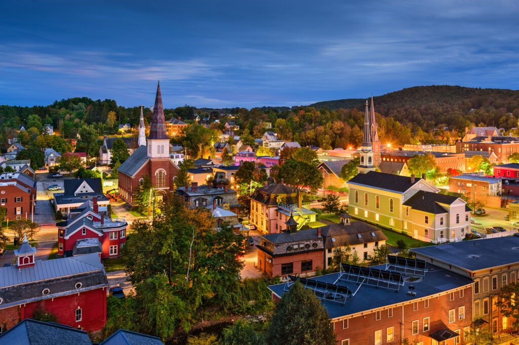 Montpelier, Vermont Skyline