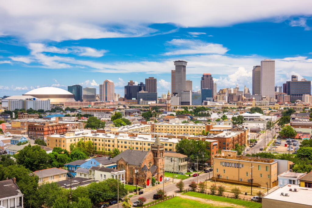 New Orleans, Louisiana, USA downtown skyline