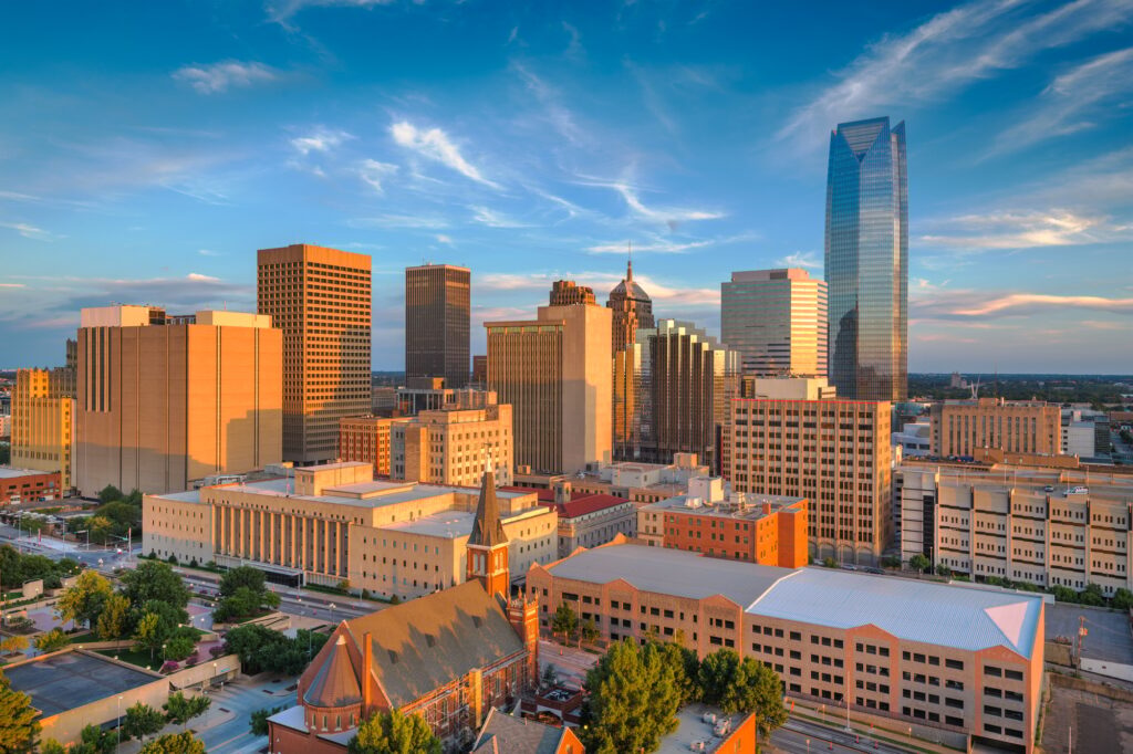 Oklahoma City, Oklahoma, USA downtown skyline